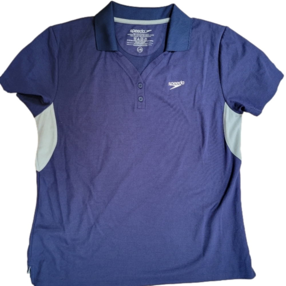Women's Short Sleeve Speedo Polo Shirt Size Large NWT